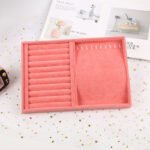 Velvet Jewelry Tray - Ring, Necklace & Earring Display Organizer