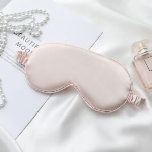 Imitation Silk Sleep Eye Mask - Double-Sided, Light-Blocking, Elastic Strap