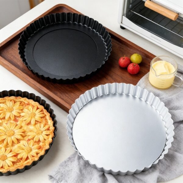 Premium Non-Stick Fluted Tart Pan with Loose Base