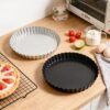 Premium Non-Stick Fluted Tart Pan with Loose Base