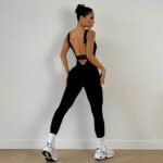 Backless One-Piece Yoga Jumpsuit - High-Elastic Fitness Outfit