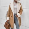 Wool-Blend Workwear Coat - Elegant Casual Outerwear, S to 5XL