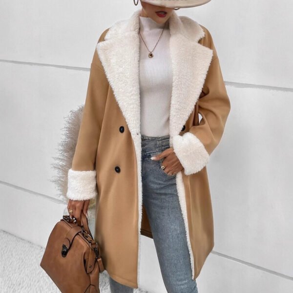 Wool-Blend Workwear Coat - Elegant Casual Outerwear, S to 5XL