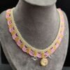 Chinoiserie Multi-Layered Lace Beaded Necklace