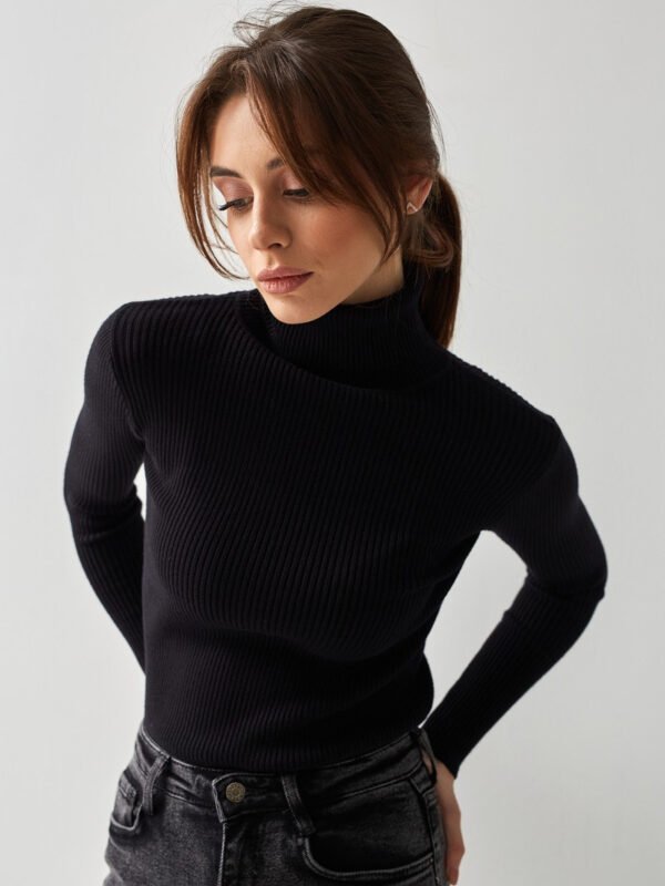 Turtleneck Knit Base Layer - Slim Pullover Jumper, 24 Colours
