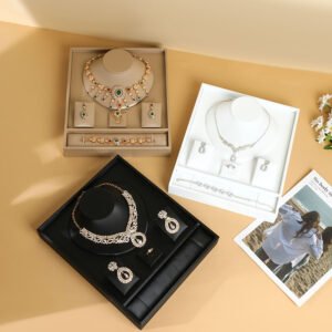 Jewellery Set Display Stand — Counter Tray for Necklace, Ring, Bracelet and Earrings