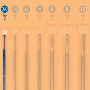 Mont Marte Fan & Fishtail Oil Painting Brush Set