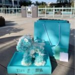 tiffany & co.  Preserved Flower Unicorn Acrylic Gift Box — Classic Blue Keepsake