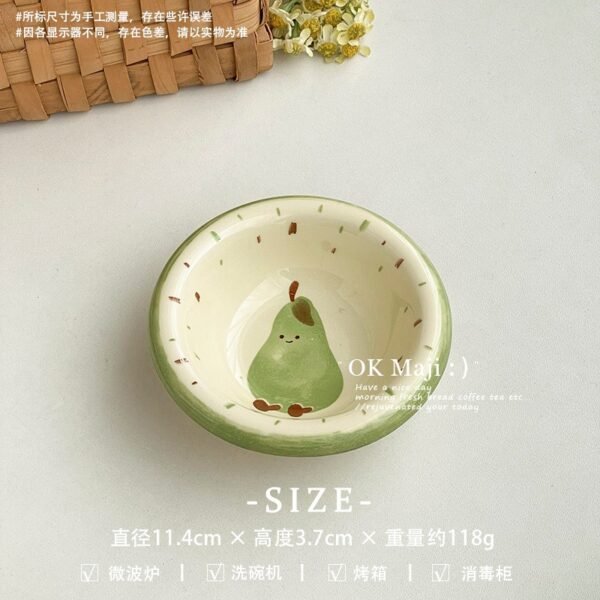 O1CN011SU1RN2A6abFW04bg_2218701408154-0-cib Fruit-Shaped Ceramic Sauce Dish, 4.5in