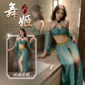 Dunhuang Apsara Dancer Costume Set — Chinese Style Sheer Loungewear