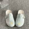 Open Toe Flat Mules — French Summer Half Slippers for Women