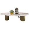 Irregular-Shaped Stone Coffee Table - Light Luxury Designer