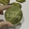 10 Laser-Marked Acrylic Cake Decoration Toppers