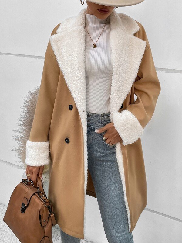 Wool-Blend Workwear Coat - Elegant Casual Outerwear, S to 5XL