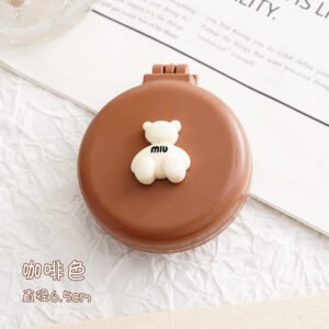 Cute Bear Foldable Air Cushion Comb with Mirror