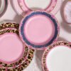 Underglaze Ceramic Dinner Plate Set - Light Luxury Western Tableware