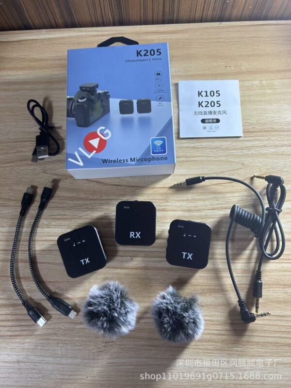 Wireless Lavalier Microphone for Phone Recording & Live Streaming