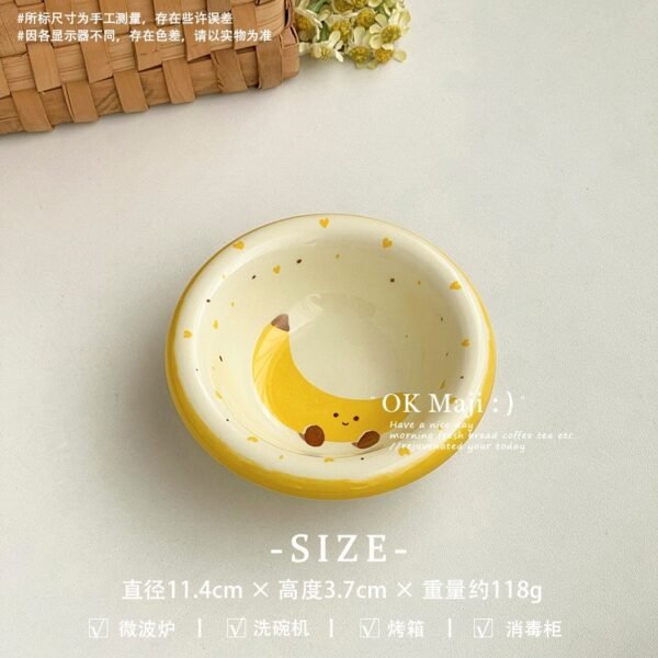 Fruit-Shaped Ceramic Sauce Dish, 4.5in