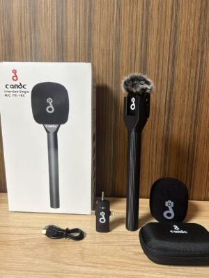 Wireless Handheld Interview Microphone with Noise Reduction