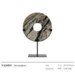 New Chinese Style Marble Padlock Ornament