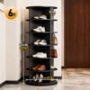 360-Degree Rotating Multi-Layer Shoe Rack