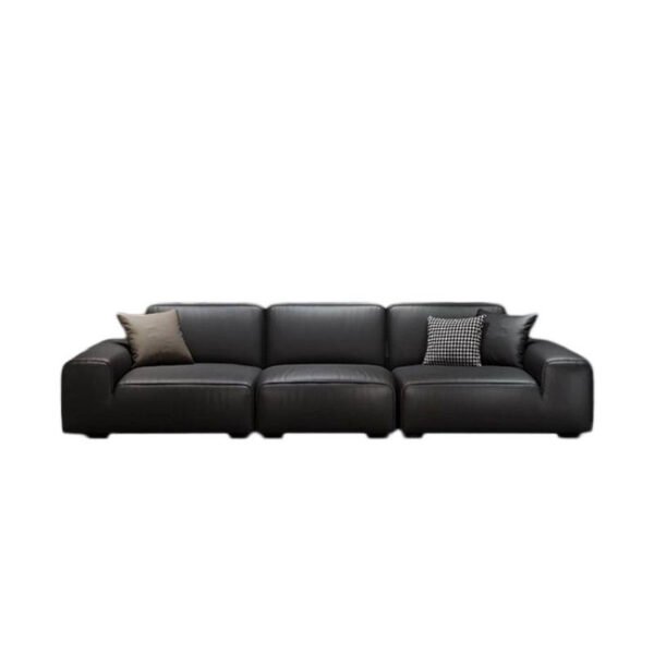 O1CN014gQHHc1I5EBsg7Y7a_2220901170841-0-cib Italian Minimalist Leather Sofa — Modular Black Nappa Living Room Suite