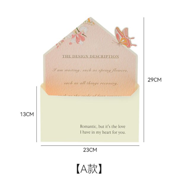 Valentine's Day Envelope Flower Box - DIY Bouquet Packaging