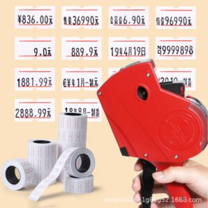 Single Row Price Tag Gun — Handheld Label and Pricing Machine
