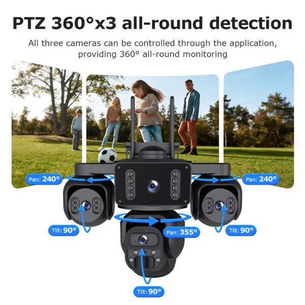 4-Lens Solar 4G Security Camera — 20 MP Outdoor AOV Surveillance