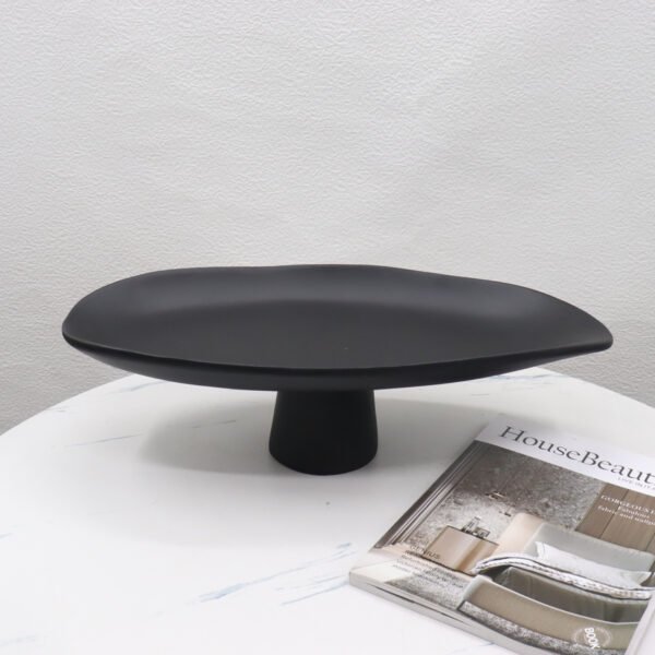 Footed Resin Fruit Tray - Modern Serving and Display Platter