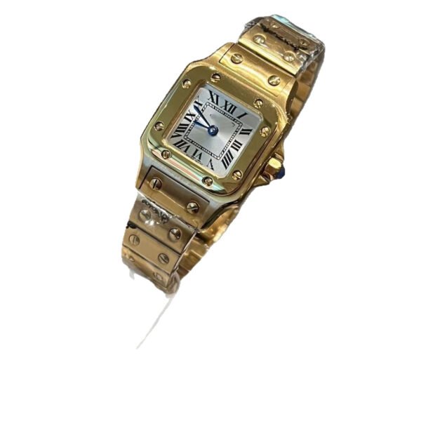CARTIER Retro Square Steel-Band Women's Quartz Watch