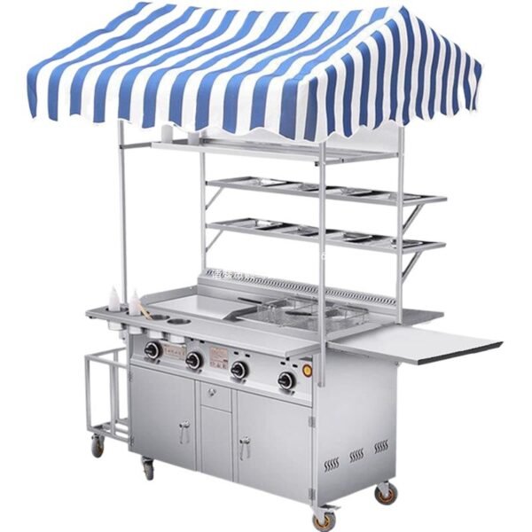 O1CN016GY9nb1LkqzDYEVL4_2219530051338-0-cib Mobile Street Food Cart — Teppanyaki Griddle and Fryer Vending Trailer