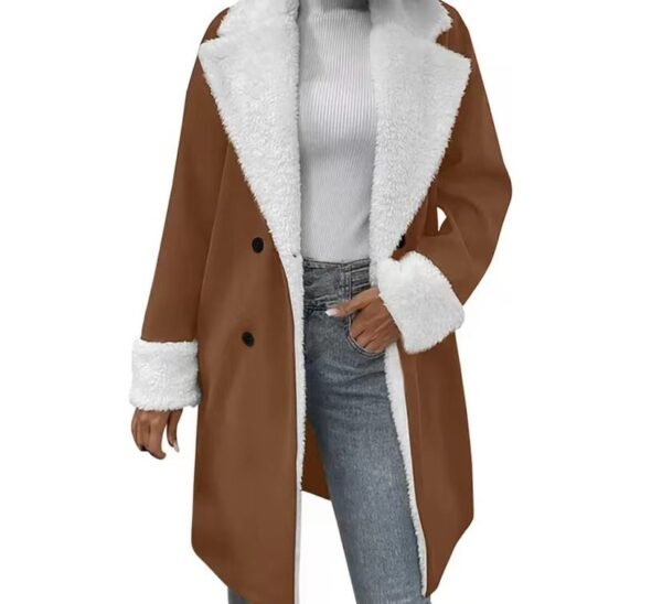 Wool-Blend Workwear Coat - Elegant Casual Outerwear, S to 5XL