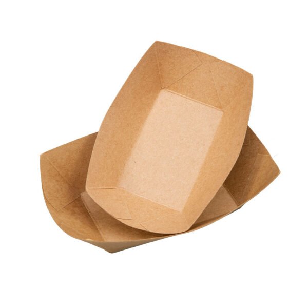 O1CN016OQ0Jq1Kso7bSxCni_2217275641220-0-cib Disposable Kraft Paper Boat Trays — Oil-Proof Snack & Fry Boxes