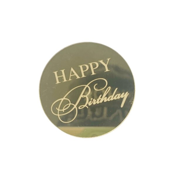 10 Laser-Marked Acrylic Cake Decoration Toppers