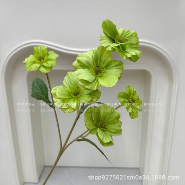 6-Head Butterfly Peony Artificial Flower Stem