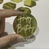 10 Laser-Marked Acrylic Cake Decoration Toppers