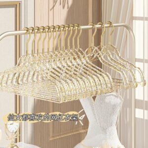 Transparent Non-Slip Clothes Hanger - Light Luxury Drying Rack