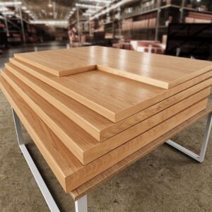 Solid Pine Shelf Board - Varnished Wooden Partition and Display Panel