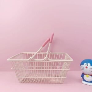 Mini Iron Wire Storage Basket - Decorative Snack & Picnic Basket