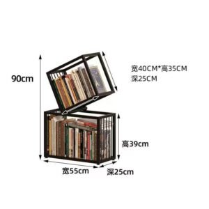 Modern Corner Bookshelf - Floor-Standing Storage Rack