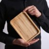 Japanese Bamboo Serving Trays - Round, Square & Rectangular Tea Trays
