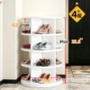 360-Degree Rotating Multi-Layer Shoe Rack