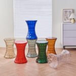Translucent Crystal Stool - Coloured Acrylic Low Stool