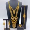Dubai Bridal Jewelry Set - Necklace, Earrings, Ring & Bracelet