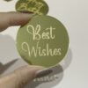 10 Laser-Marked Acrylic Cake Decoration Toppers