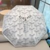 GOYARD Houndstooth Folding Umbrella - Rain & UV Sun Parasol with Gift Box