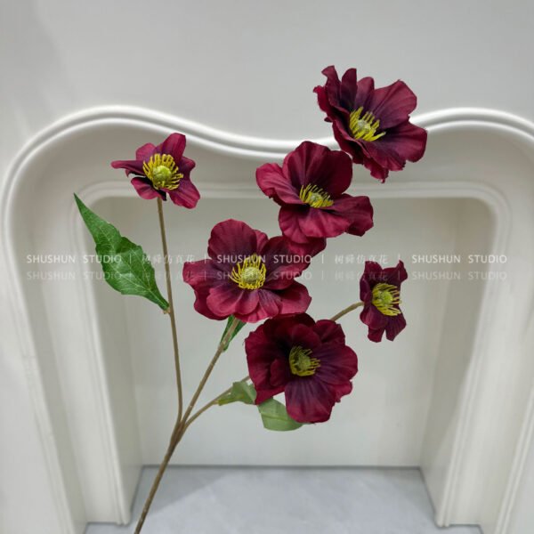 6-Head Butterfly Peony Artificial Flower Stem