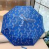 GOYARD Houndstooth Folding Umbrella - Rain & UV Sun Parasol with Gift Box