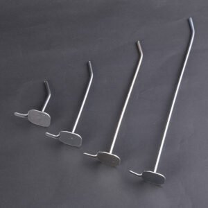 Pegboard Apple Hook – 20cm Single-Wire Display Hook for Jewelry Stores